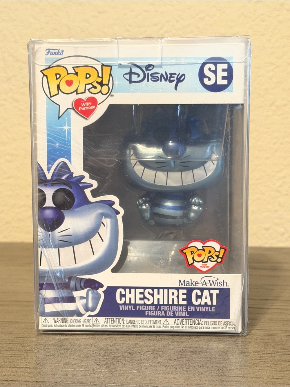 Funko Disney Cheshire Cat Pop! - Blue and White Vinyl Figure (SE)